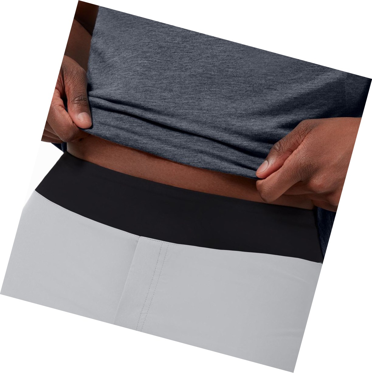 Beige / Black On Lightweight Men's Running Shorts | 9354UFPYJ