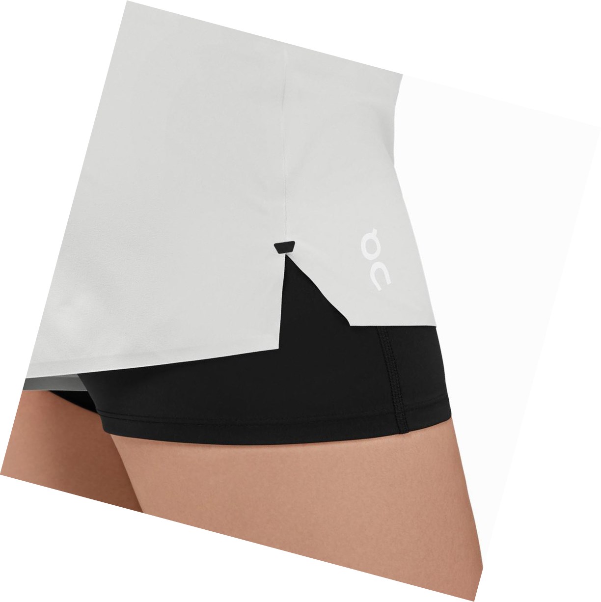 Beige / Black On Running Women's Running Shorts | 8015FDSPK