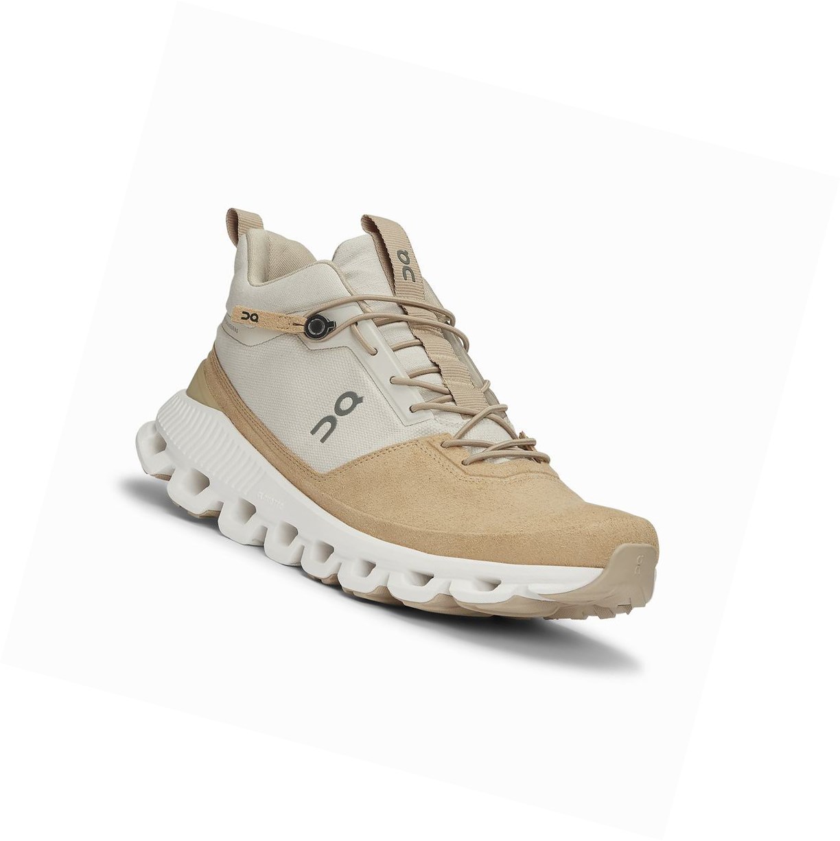 Beige / Brown On Cloud Hi Women's Sneakers | 2539WHPMF