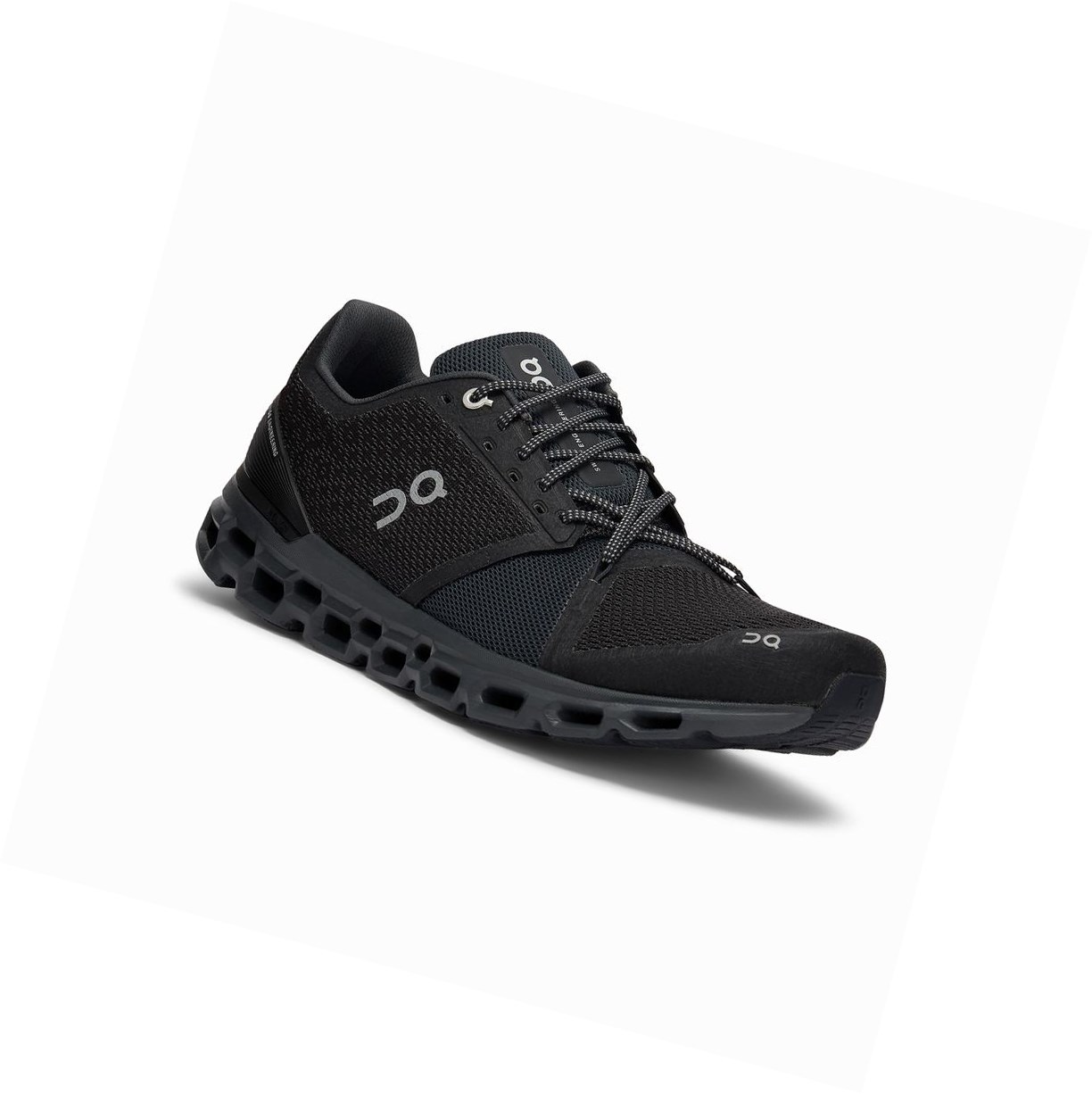 Black / Grey On Cloudstratus Men's Road Running Shoes | 5294TDLRP