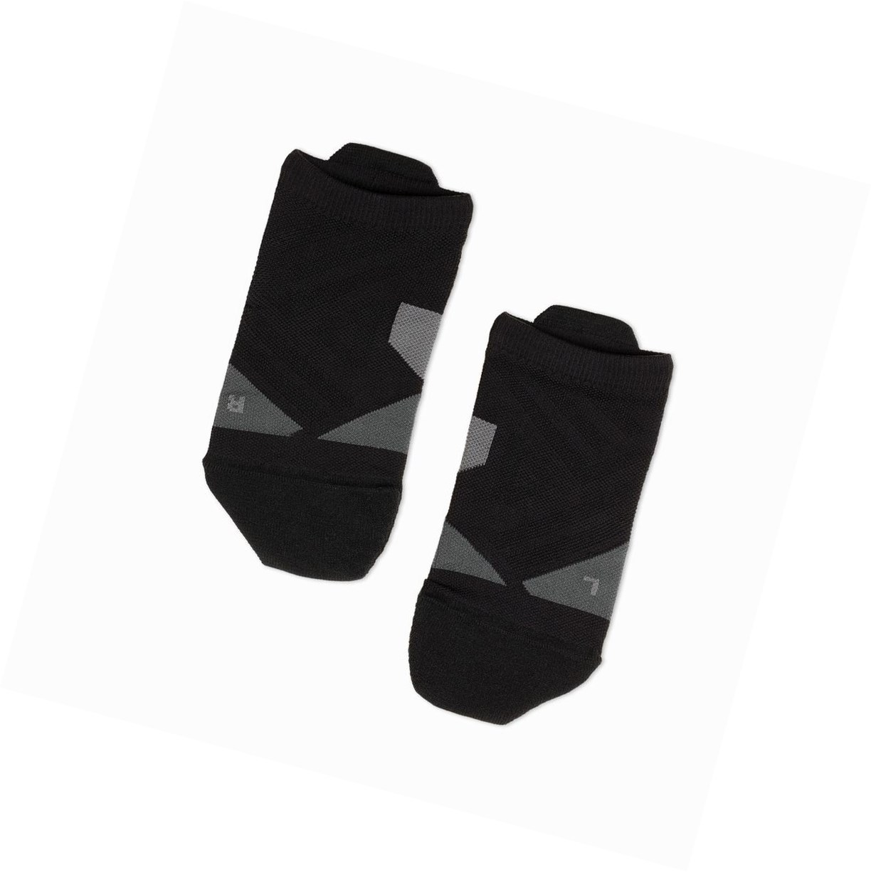 Black / Grey On Low Men's Running Socks | 6749RMGBE