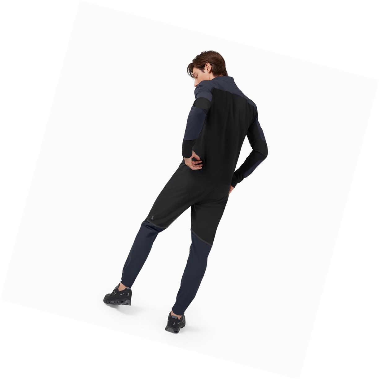 Black / Navy On Waterproof Men's Pants | 3762GBOKX