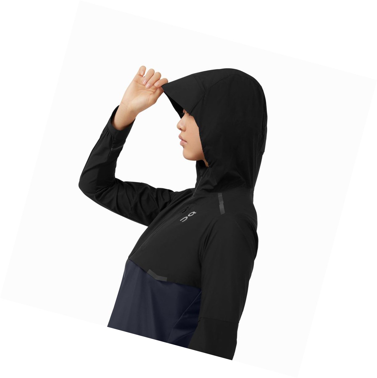 Black / Navy On Weather Women's Jackets | 9468LNORE