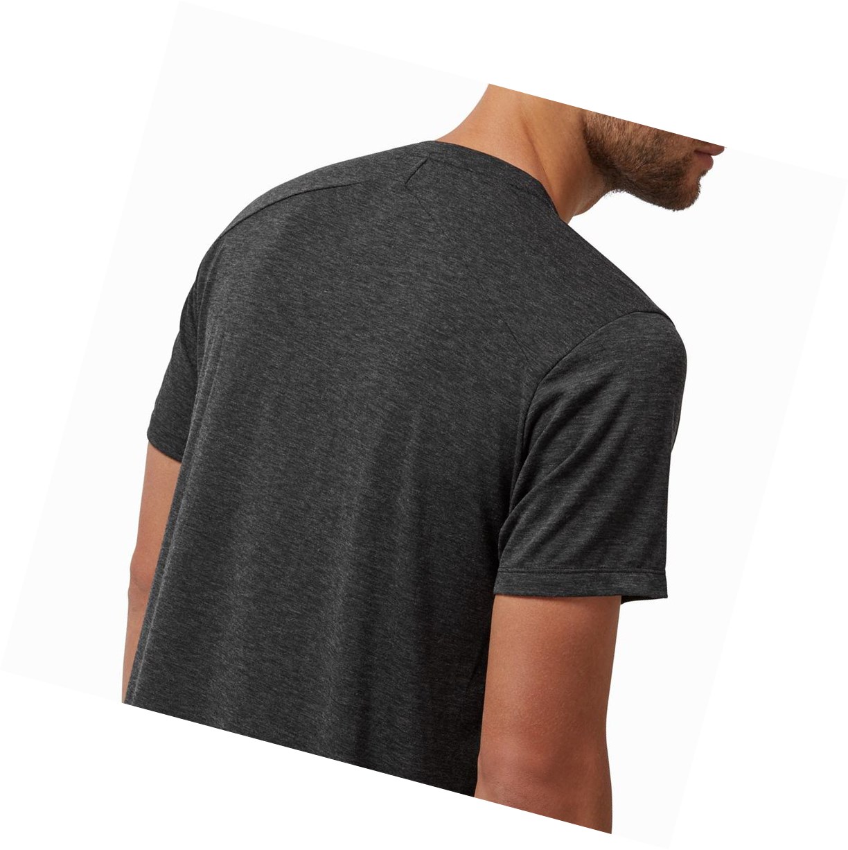 Black On Active-T Men's T Shirts | 3754JKMYG