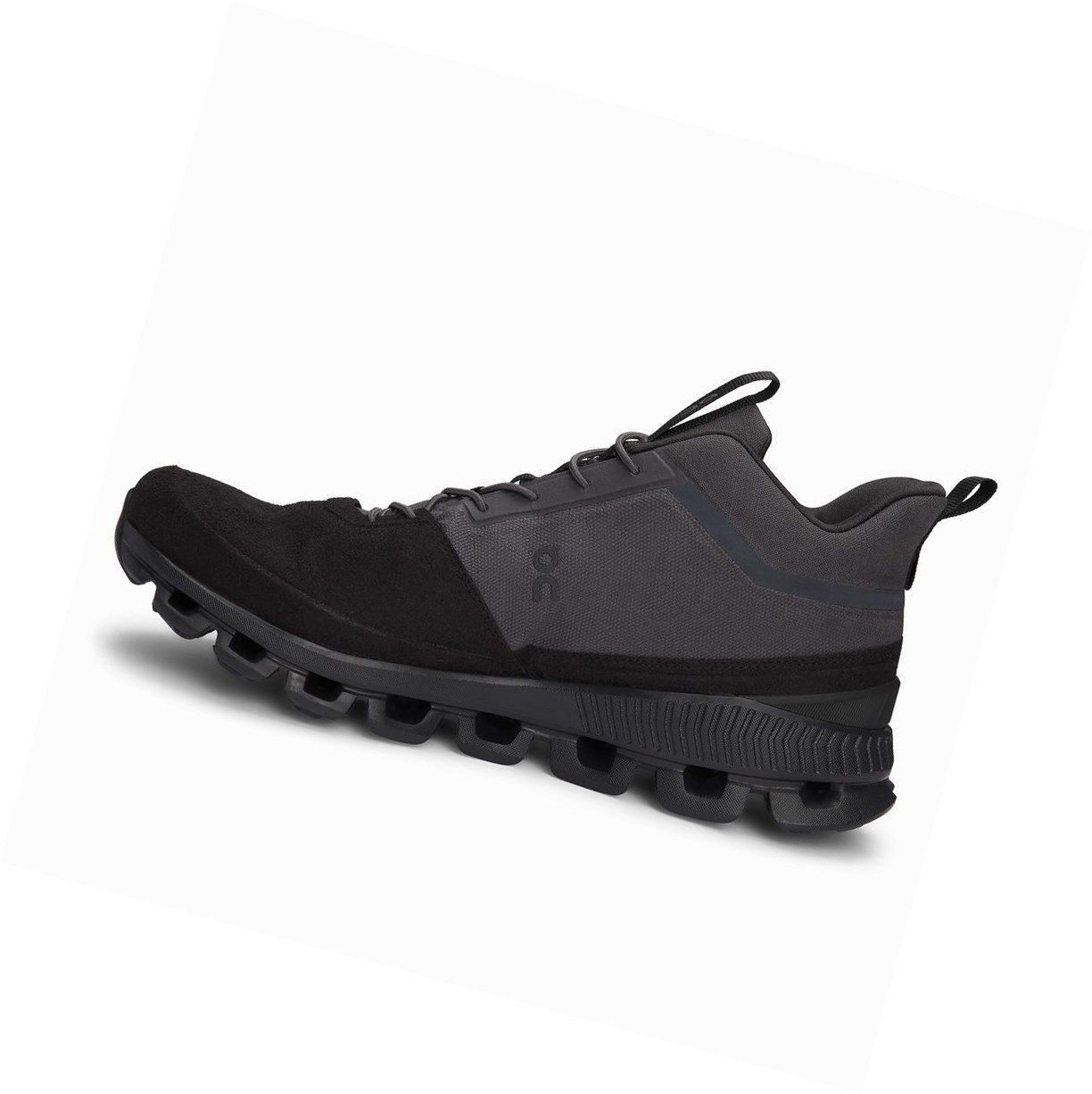 Black On Cloud Hi Men's Sneakers | 7164UEZOS