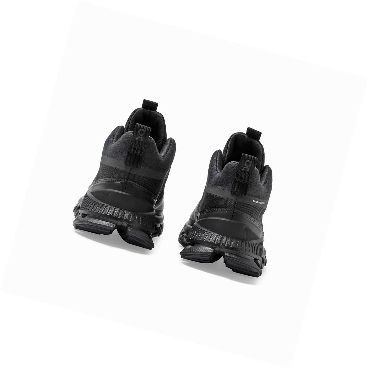 Black On Cloud Hi Waterproof Women's Sneakers | 9160CYFIQ