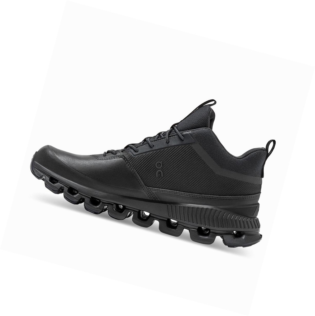 Black On Cloud Hi Waterproof Women's Sneakers | 9160CYFIQ