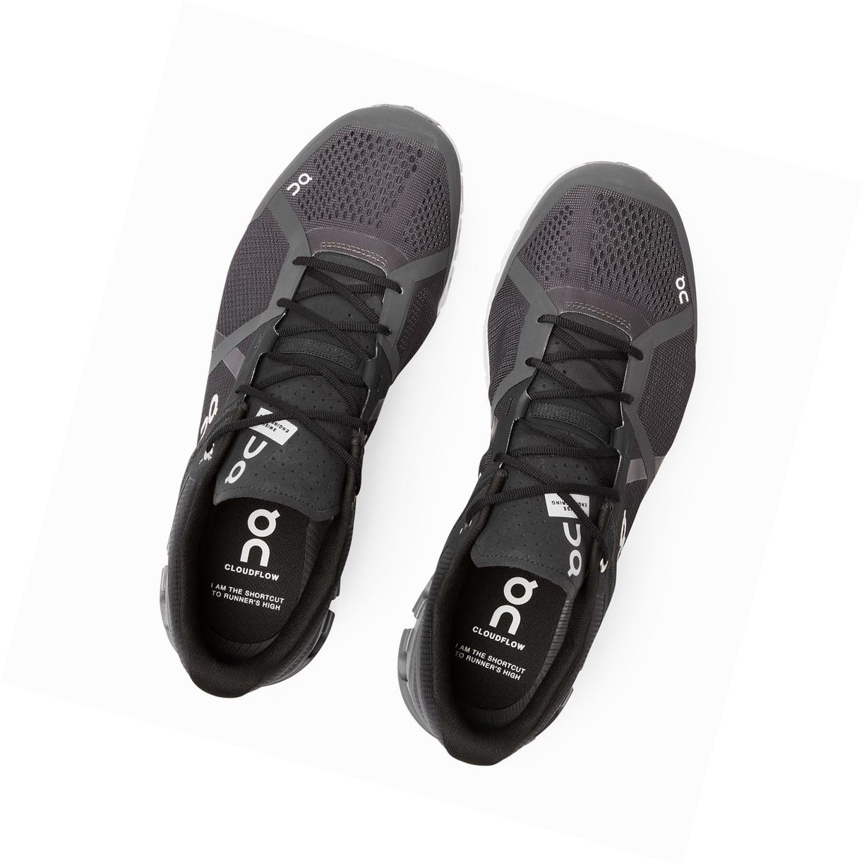 Black On Cloudflow Men's Road Running Shoes | 2384NBMVC