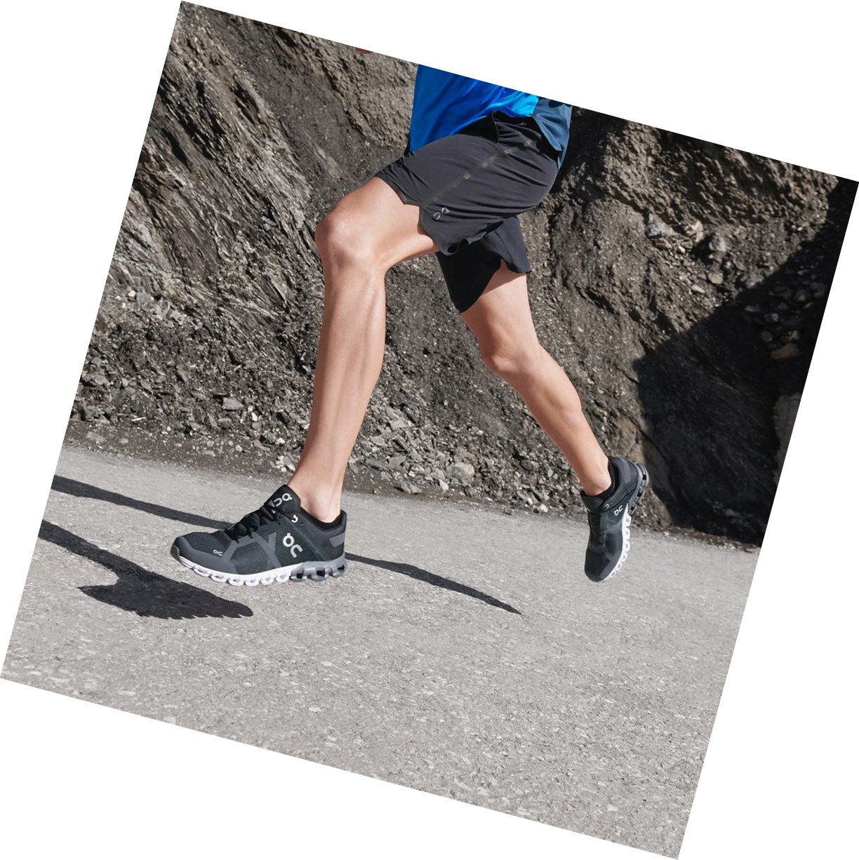 Black On Cloudflow Men's Road Running Shoes | 2384NBMVC