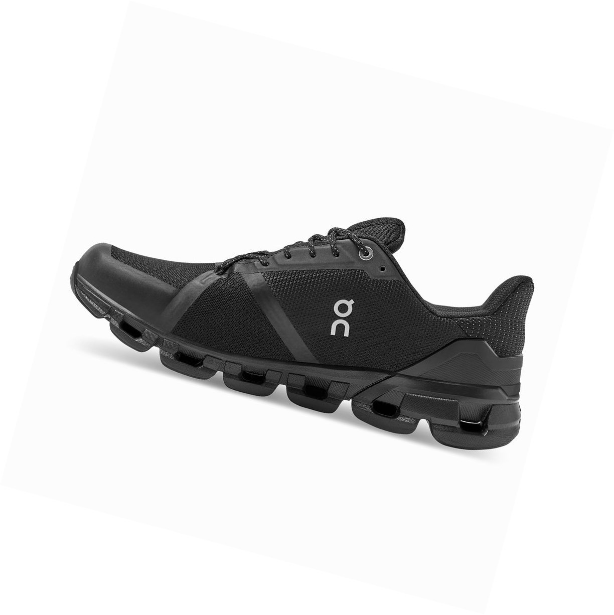 Black On Cloudflyer Waterproof Men's Road Running Shoes | 9860WAHYV