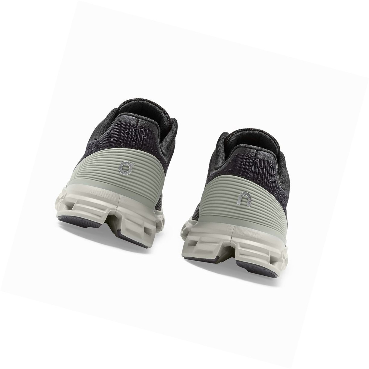 Black On Cloudstratus Men's Road Running Shoes | 6547BTPNO