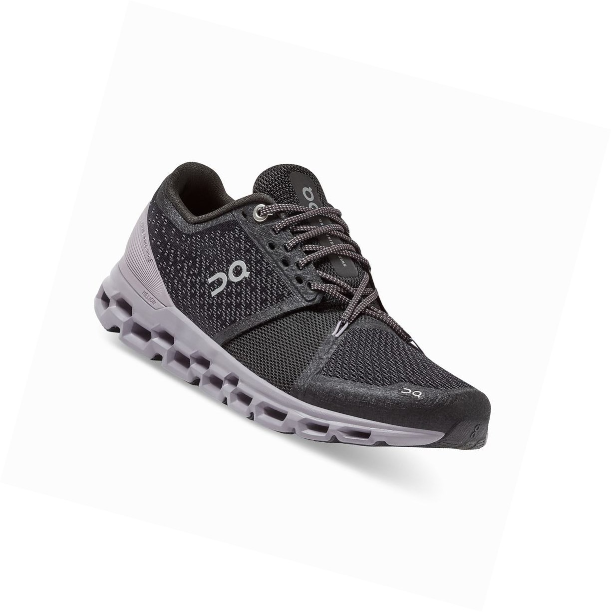 Black On Cloudstratus Women's Road Running Shoes | 6582LFSYO