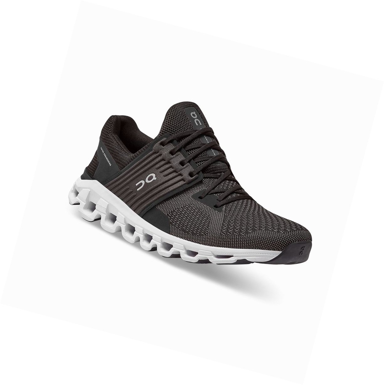 Black On Cloudswift Men's Road Running Shoes | 1863EBMZD