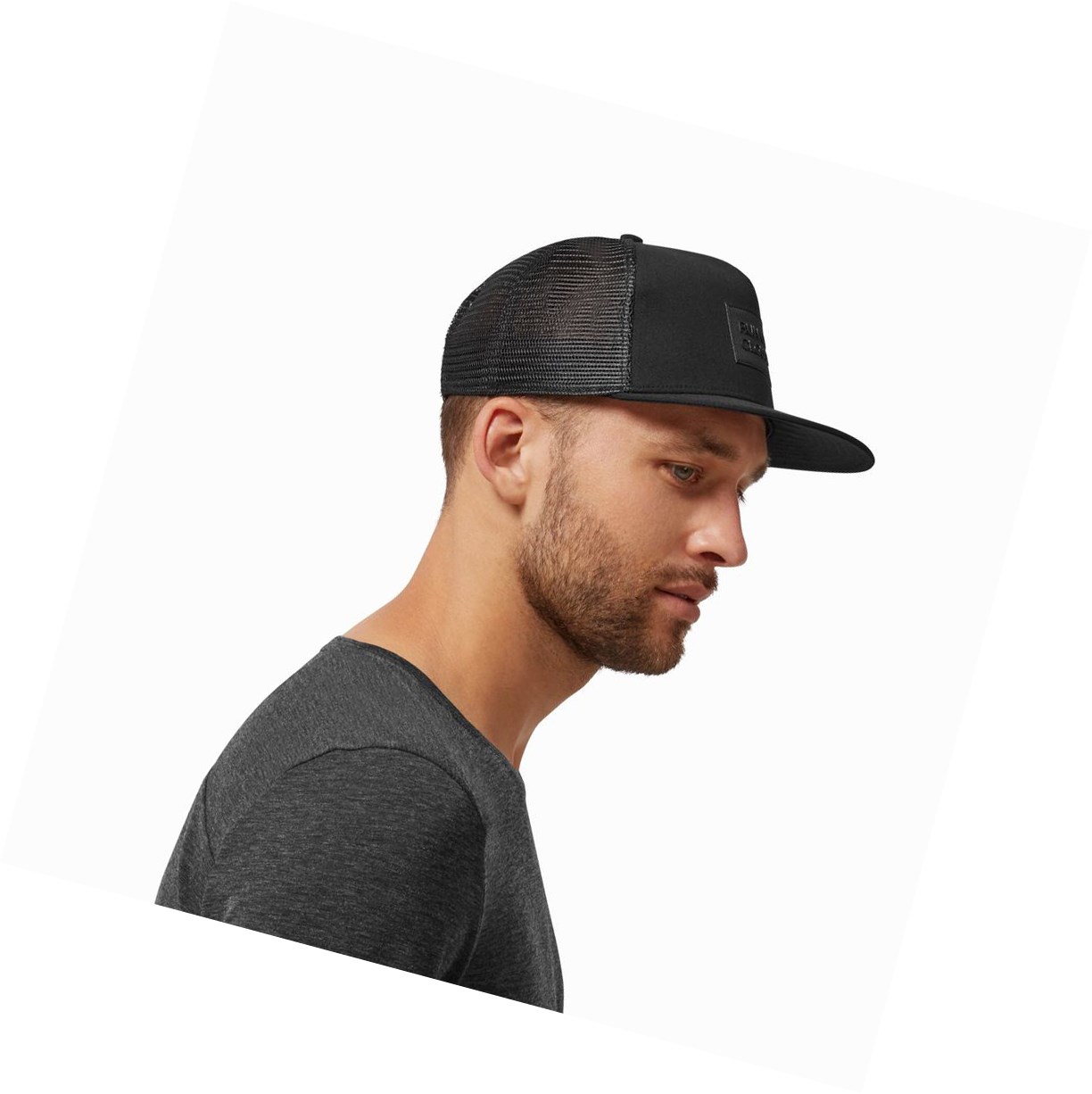 Black On Crew Men's Hats | 8016YRTDP