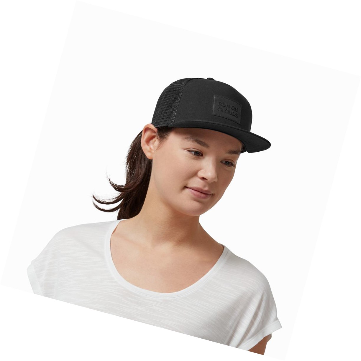 Black On Crew Women's Hats | 0453KRFTD