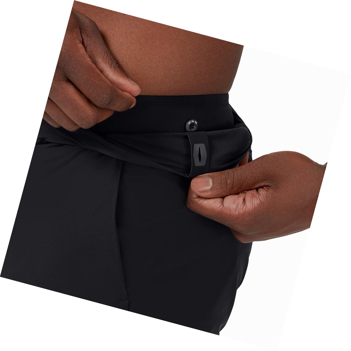 Black On Hybrid Men's Running Shorts | 4053KBOGW