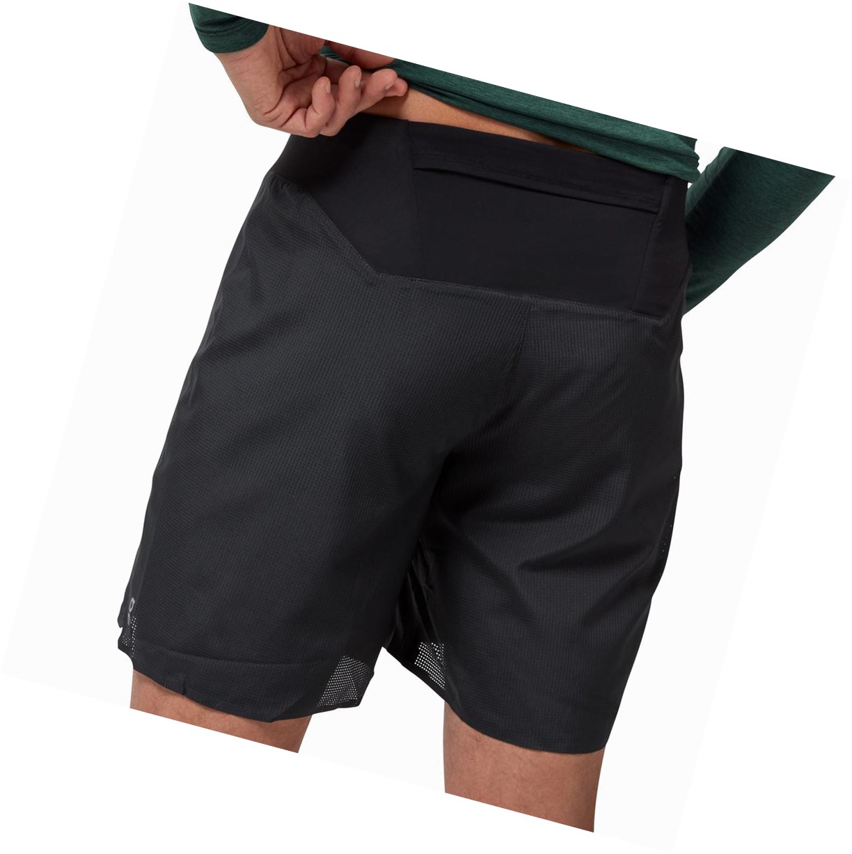 Black On Lightweight Men's Running Shorts | 6573UPDRI