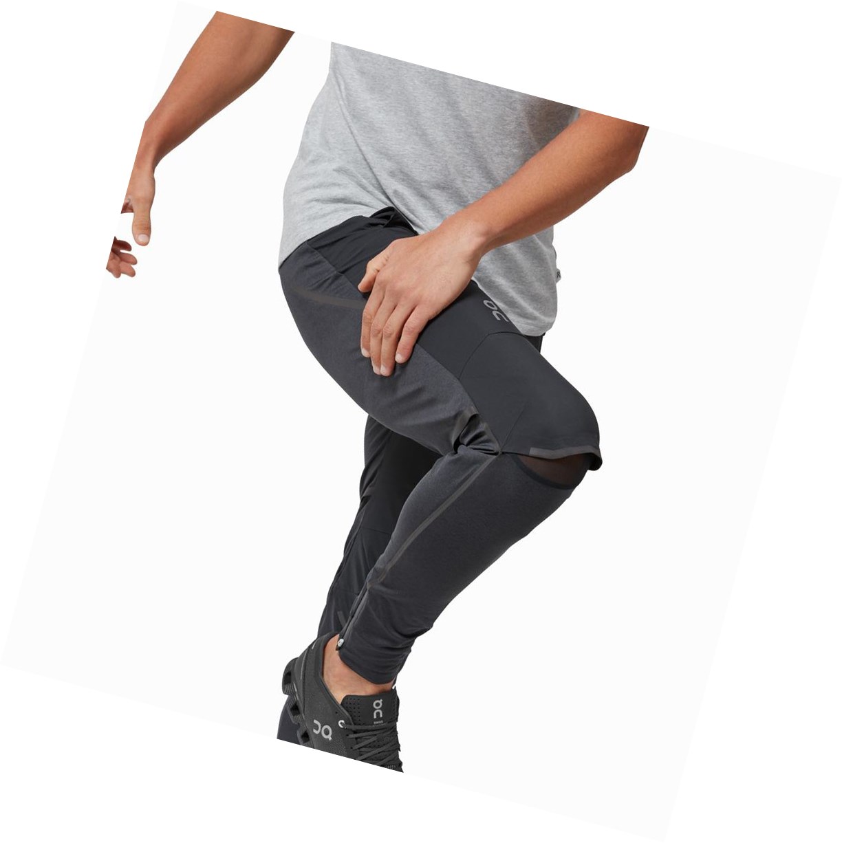 Black On Running Men's Running Pants | 7680CHDNG