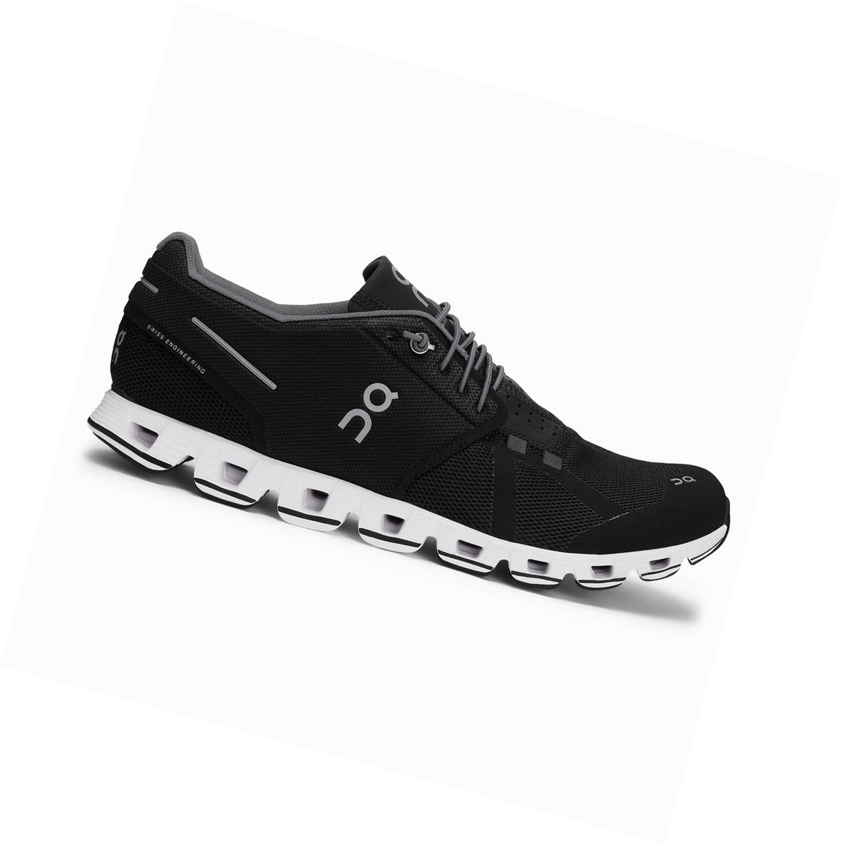 Black / White On Cloud Men\'s Road Running Shoes | 7594OAINF