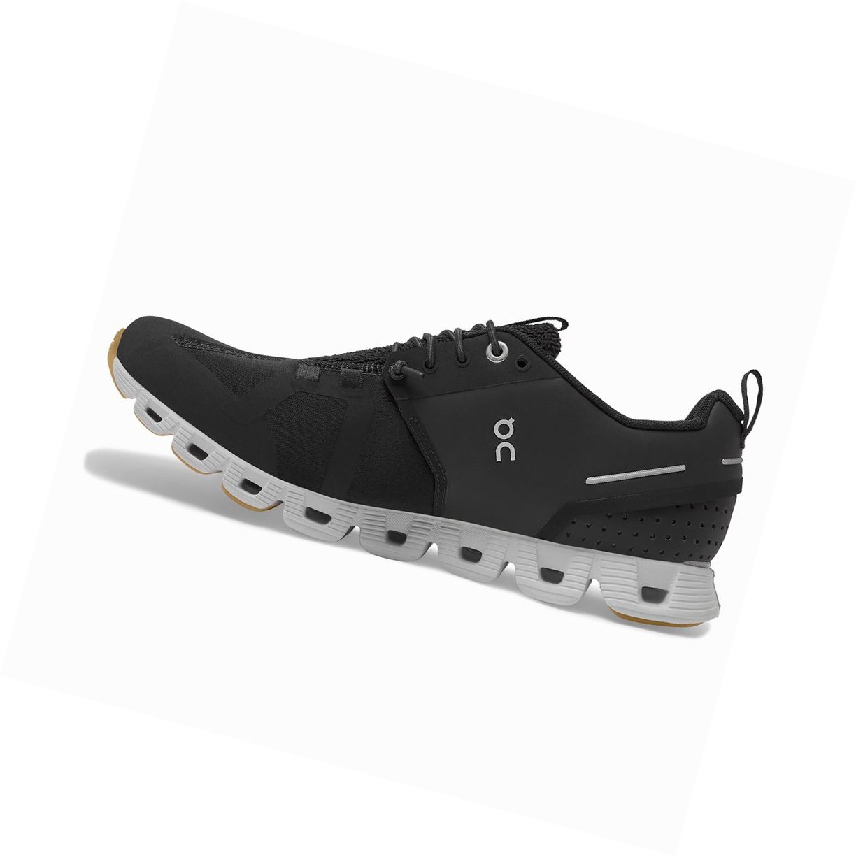 Black / White On Cloud Terry Women's Road Running Shoes | 6147BKDRG