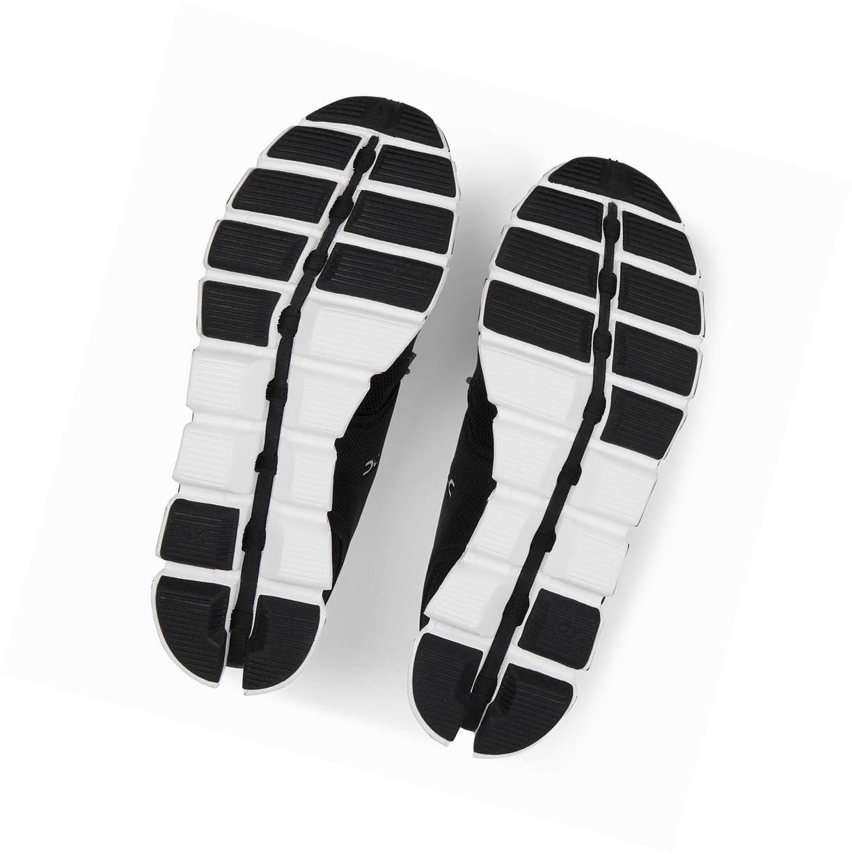 Black / White On Cloud Women's Road Running Shoes | 9185KWDAJ