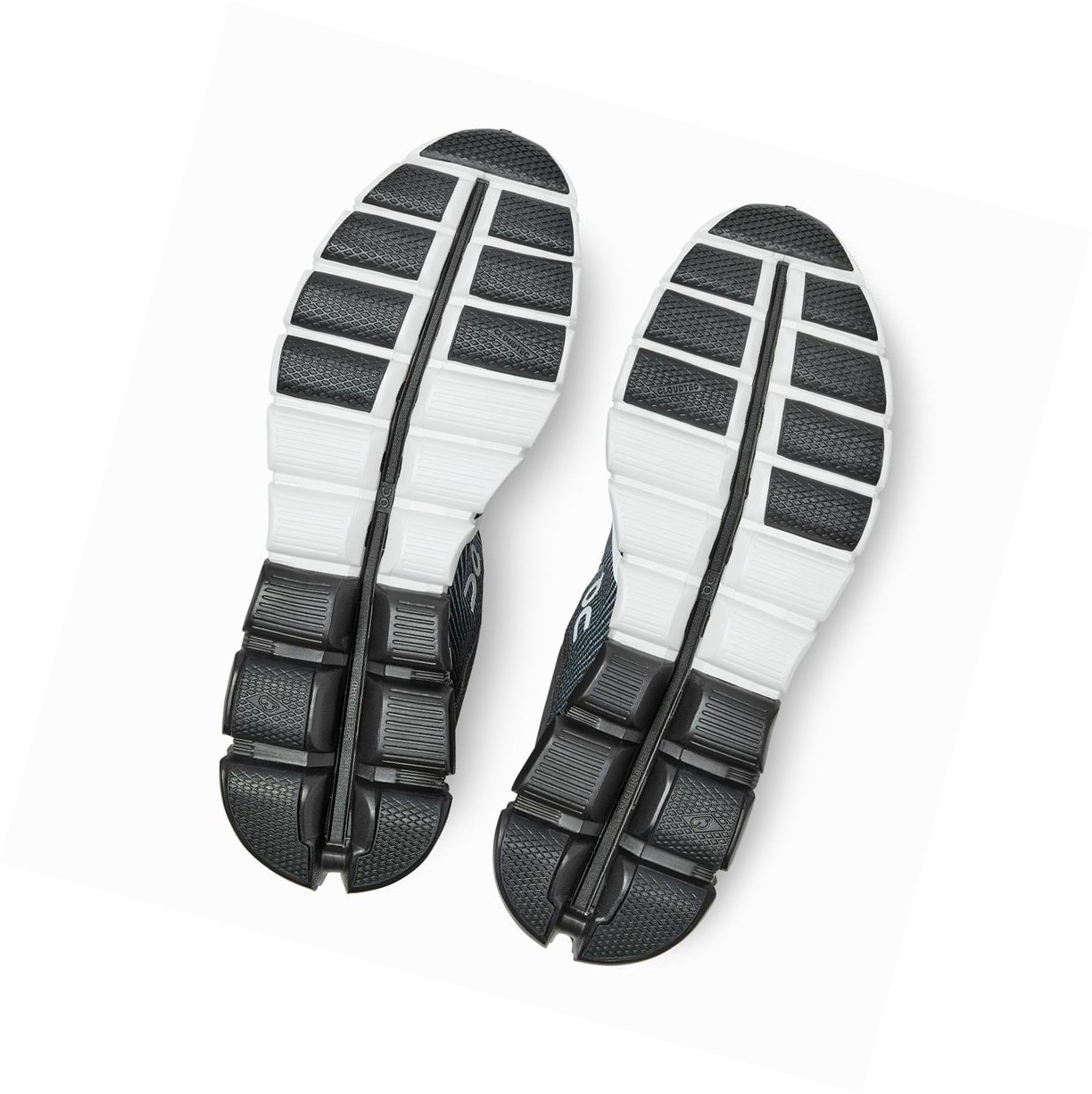 Black / White On Cloudflow Men's Road Running Shoes | 2351MACDG