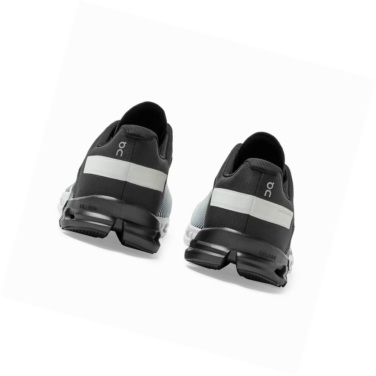 Black / White On Cloudflow Men's Road Running Shoes | 2351MACDG