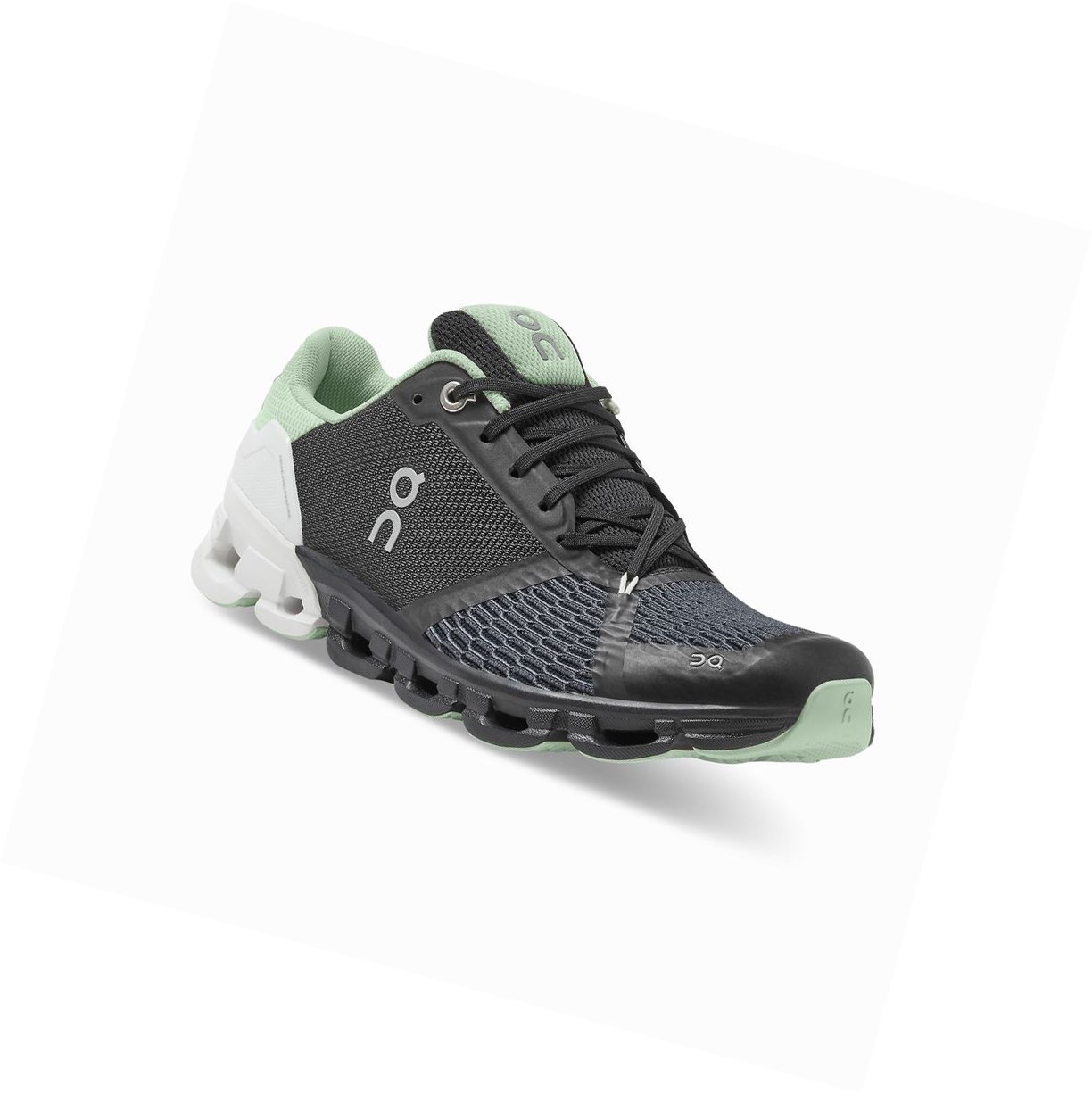 Black / White On Cloudflyer Women's Road Running Shoes | 0358XAITU