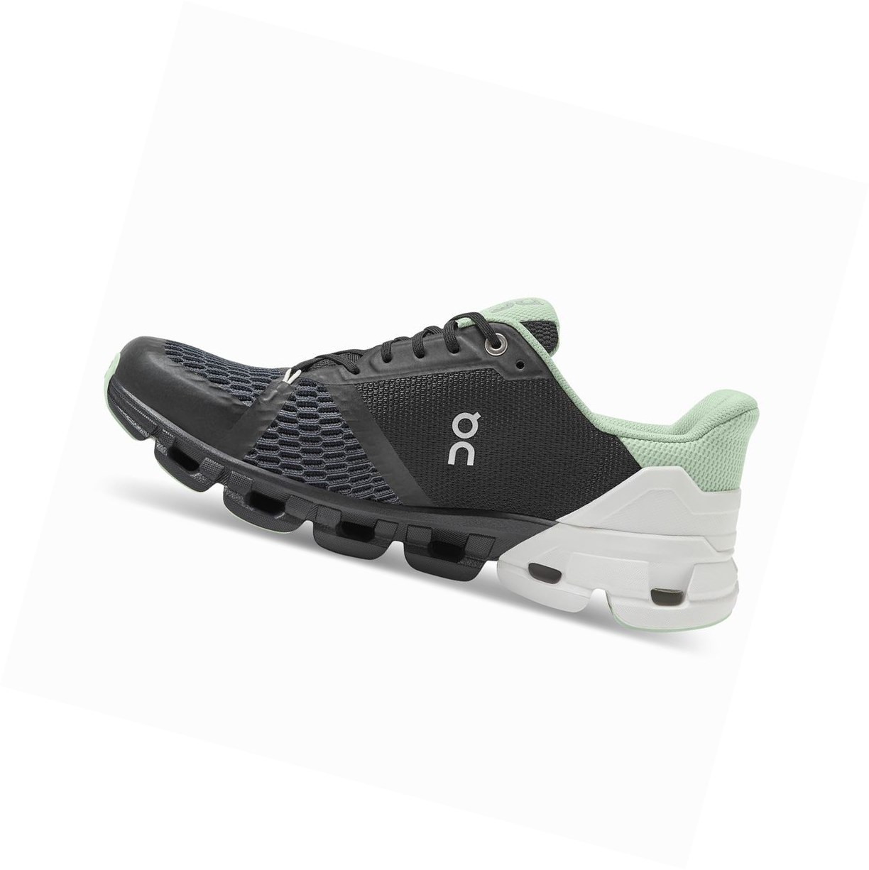 Black / White On Cloudflyer Women's Road Running Shoes | 0358XAITU