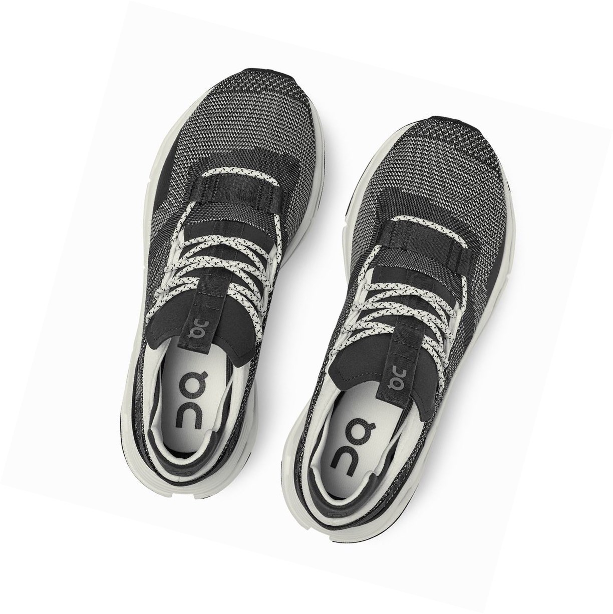 Black / White On Cloudnova Men's Sneakers | 2561XNHPR