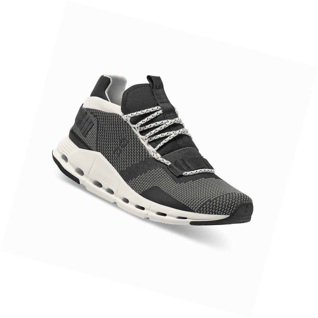 Black / White On Cloudnova Men's Sneakers | 2561XNHPR