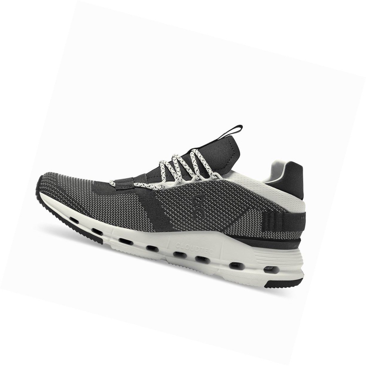 Black / White On Cloudnova Men's Sneakers | 2561XNHPR