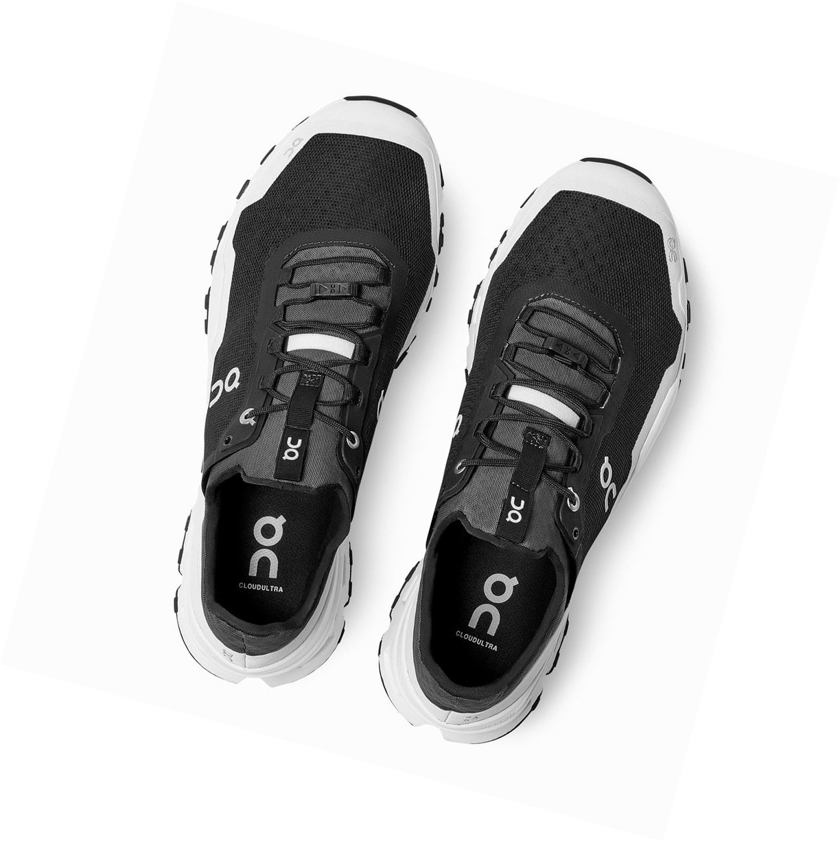 Black / White On Cloudultra Men's Trail Running Shoes | 5179PBLID