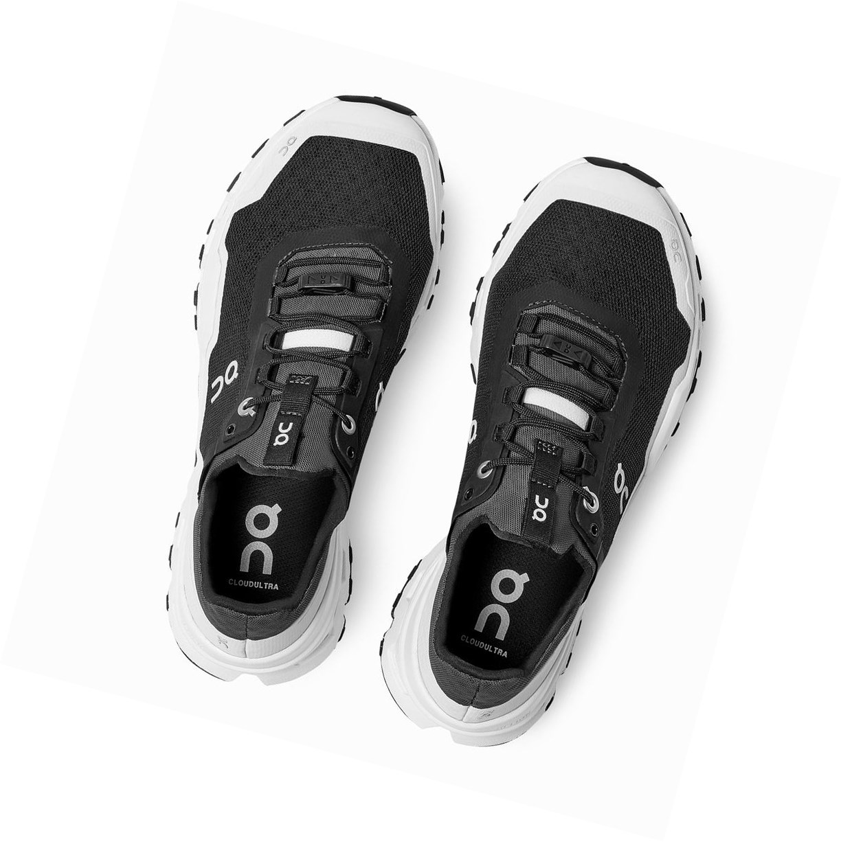 Black / White On Cloudultra Women's Trail Running Shoes | 4603ILGXD