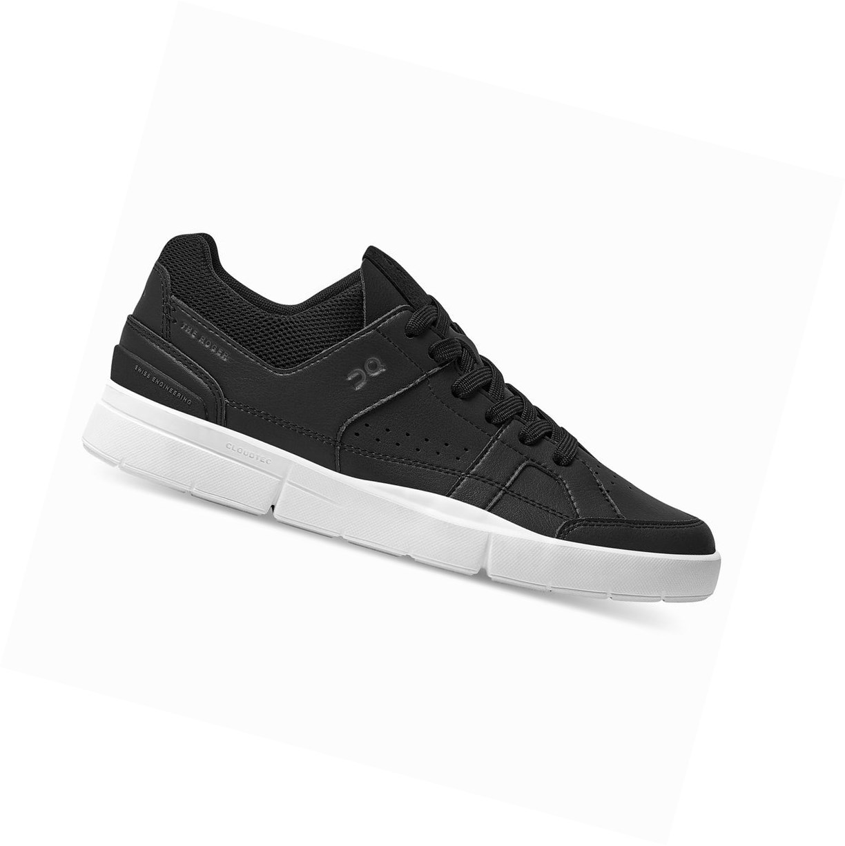 Black / White On THE ROGER Clubhouse Men's Tennis Shoes | 6920IMTQS