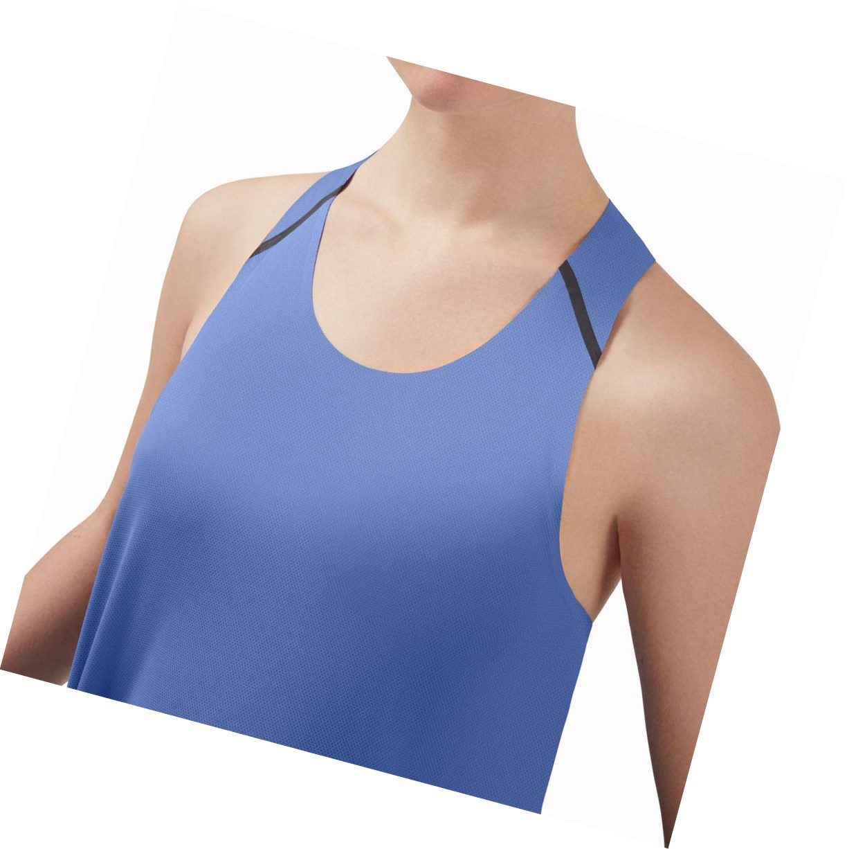 Blue / Black On Tank-T Women's Tanks | 9603HWUIG