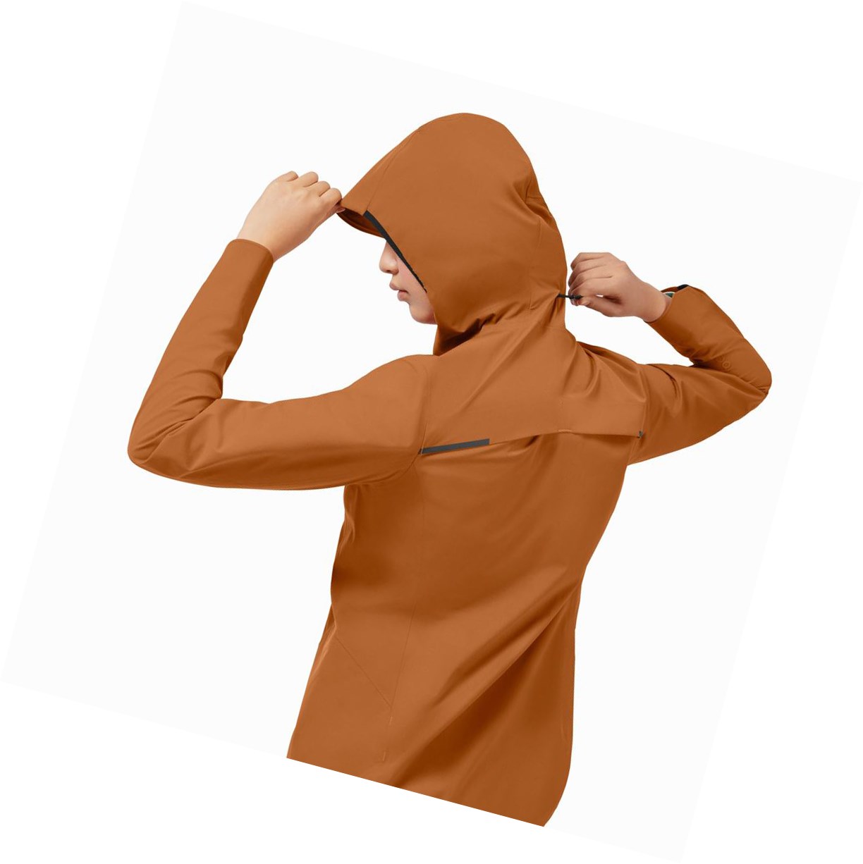 Brown On Waterproof Anorak Women's Jackets | 9813AJDMU