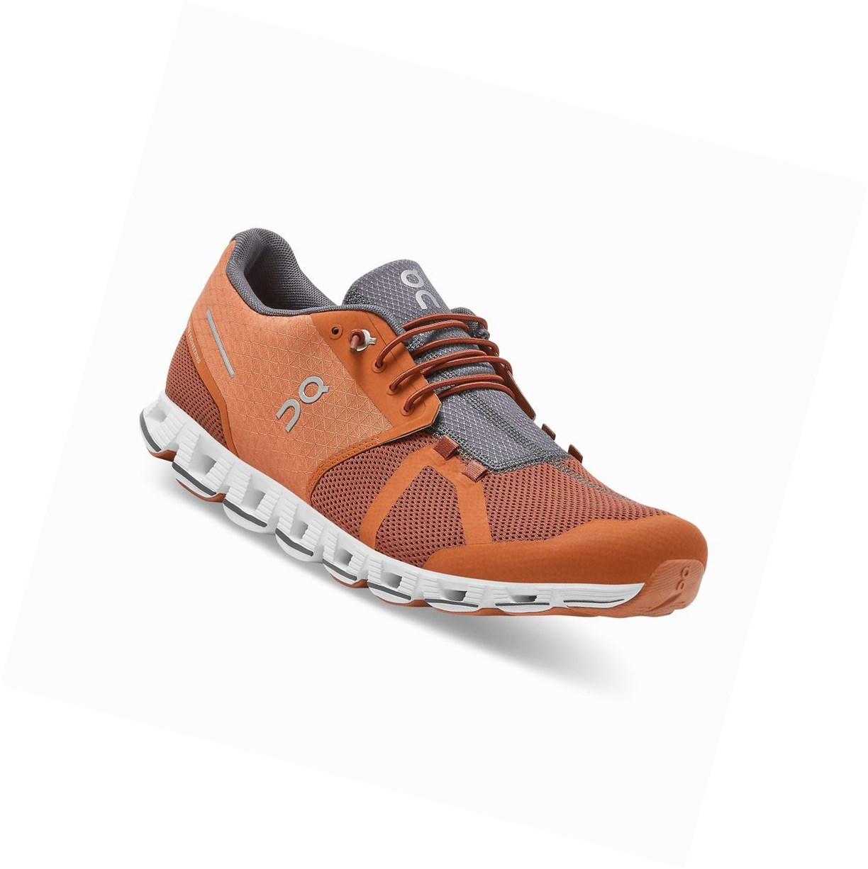 Brown / Orange On Cloud Men's Road Running Shoes | 6291ORIMS