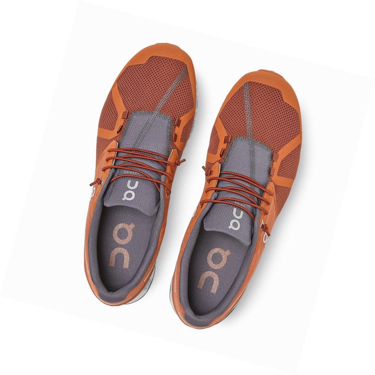 Brown / Orange On Cloud Men's Road Running Shoes | 6291ORIMS