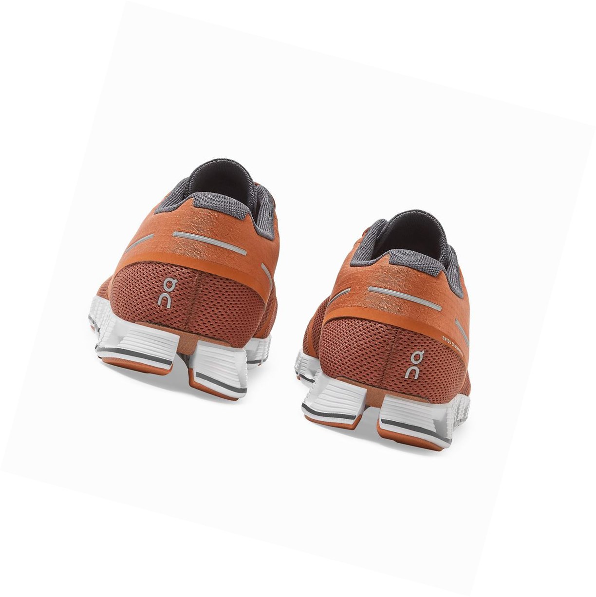 Brown / Orange On Cloud Men's Road Running Shoes | 6291ORIMS