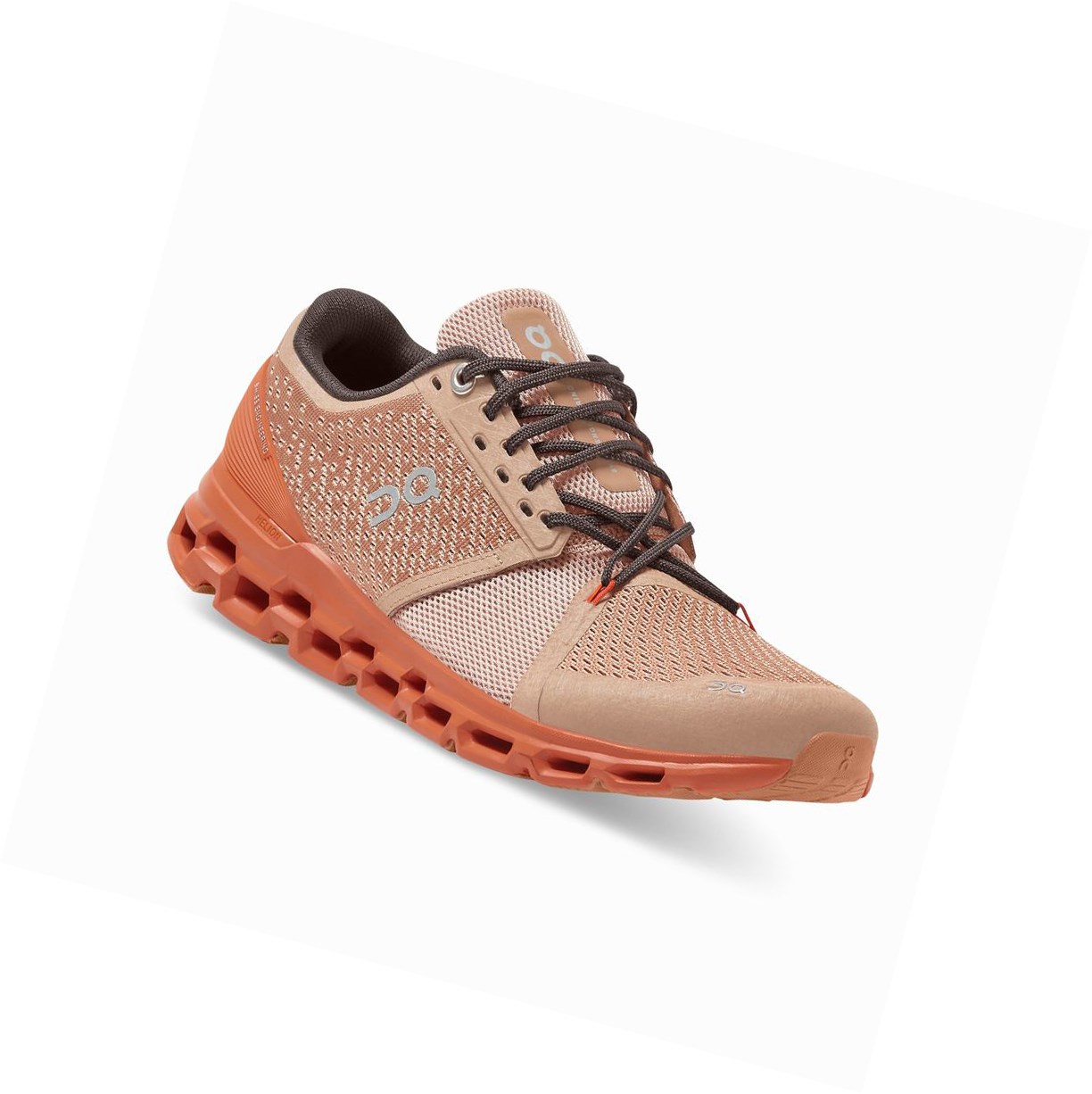 Brown Rose On Cloudstratus Women's Road Running Shoes | 7036IEPHL