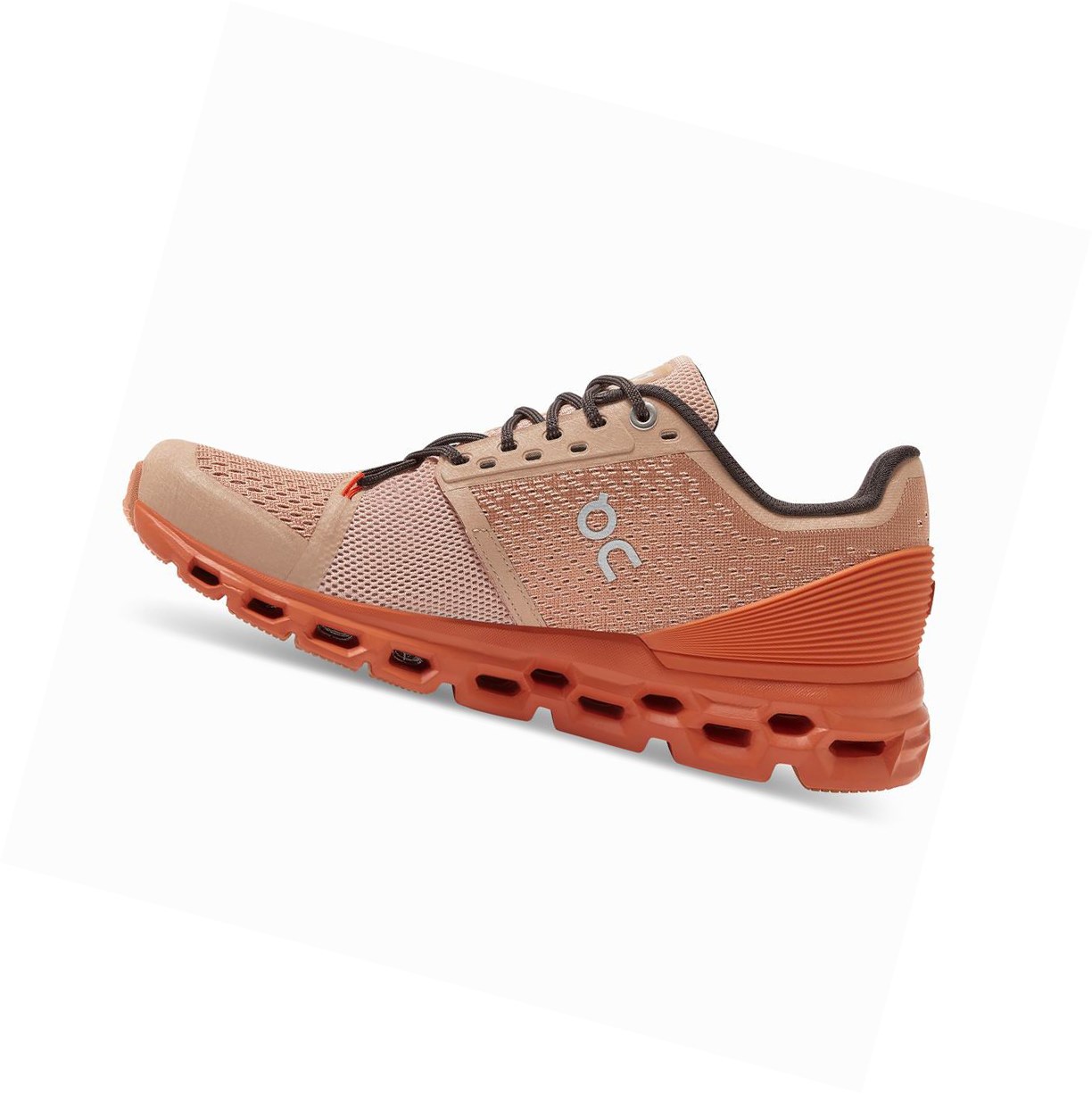 Brown Rose On Cloudstratus Women's Road Running Shoes | 7036IEPHL