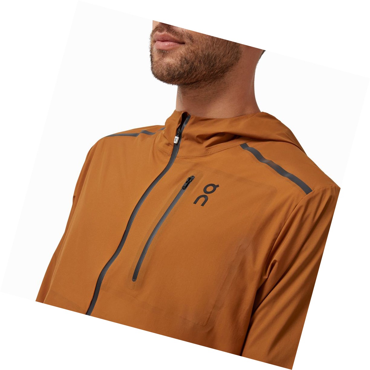 Brown / White On Weather Men's Jackets | 3874GPHWQ