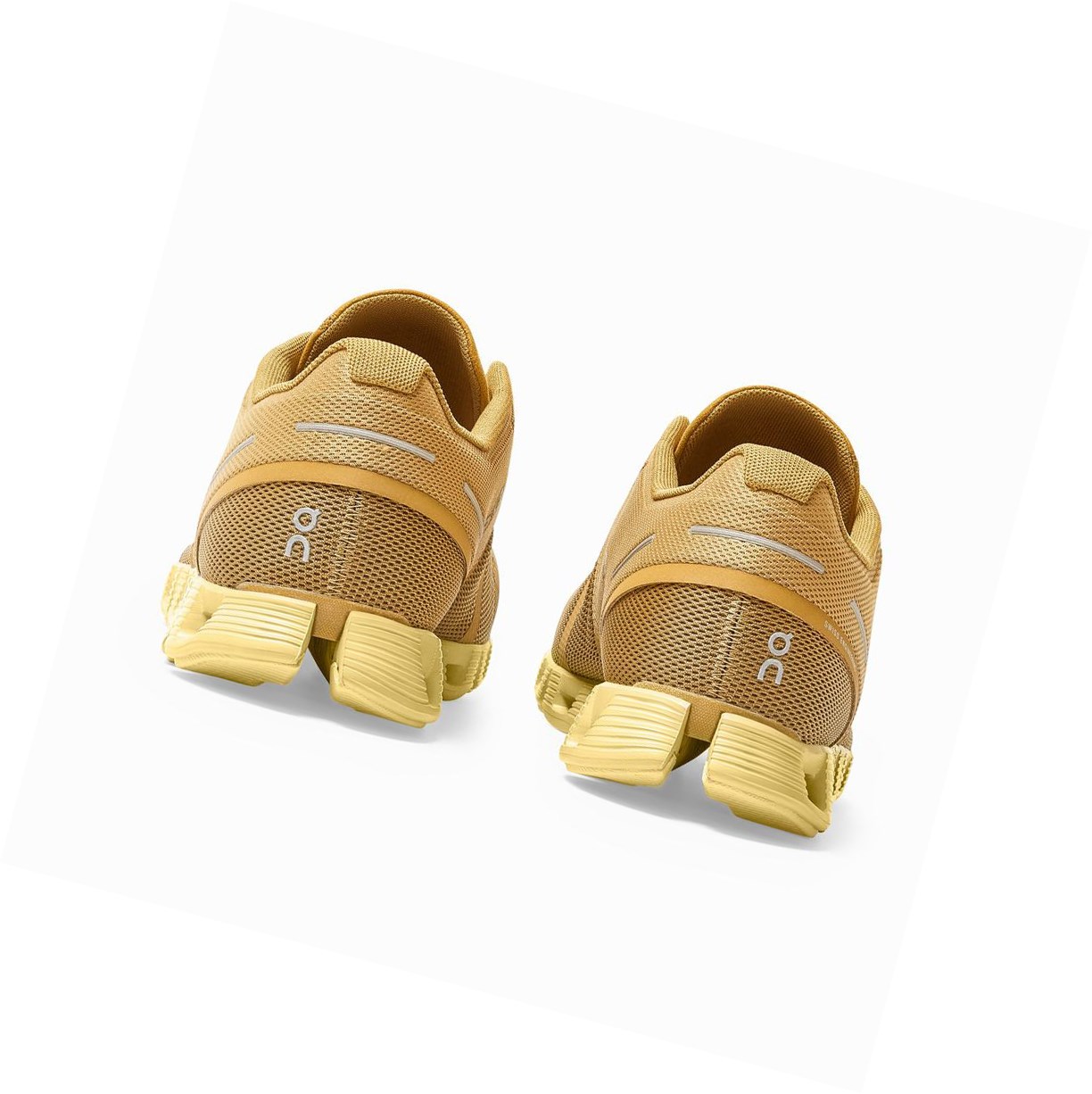 Brown / Yellow On Cloud Monochrome Men's Road Running Shoes | 6042FDXYB