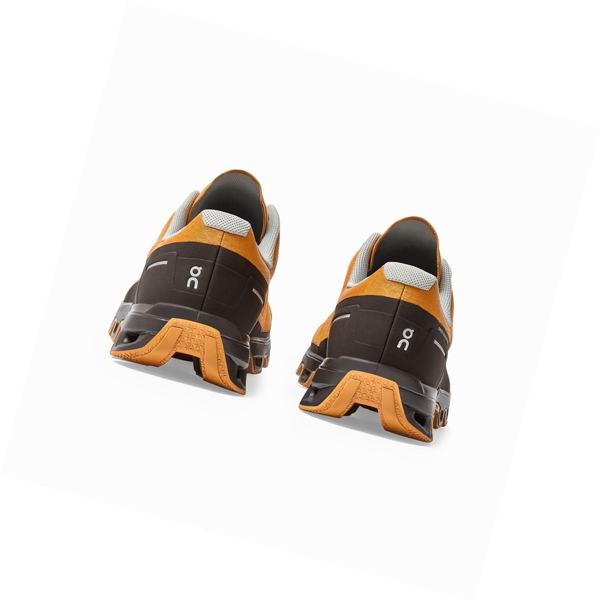 Brown / Yellow On Cloudventure Men's Trail Running Shoes | 6543CSDOA