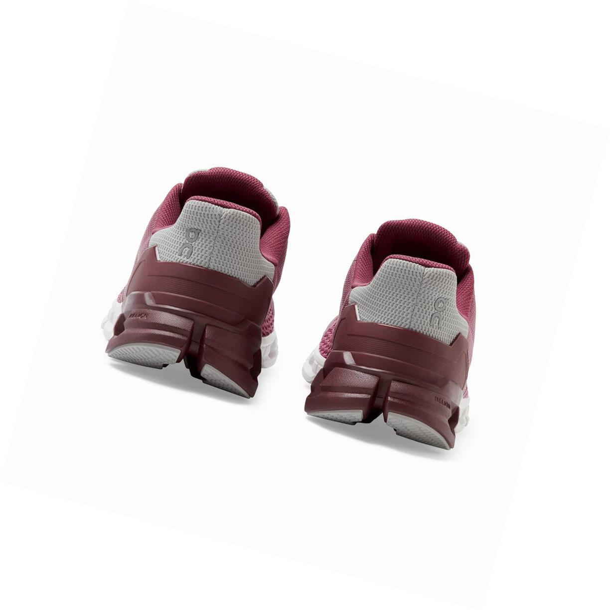 Burgundy On Cloudflyer Women's Road Running Shoes | 9760ZSQKD