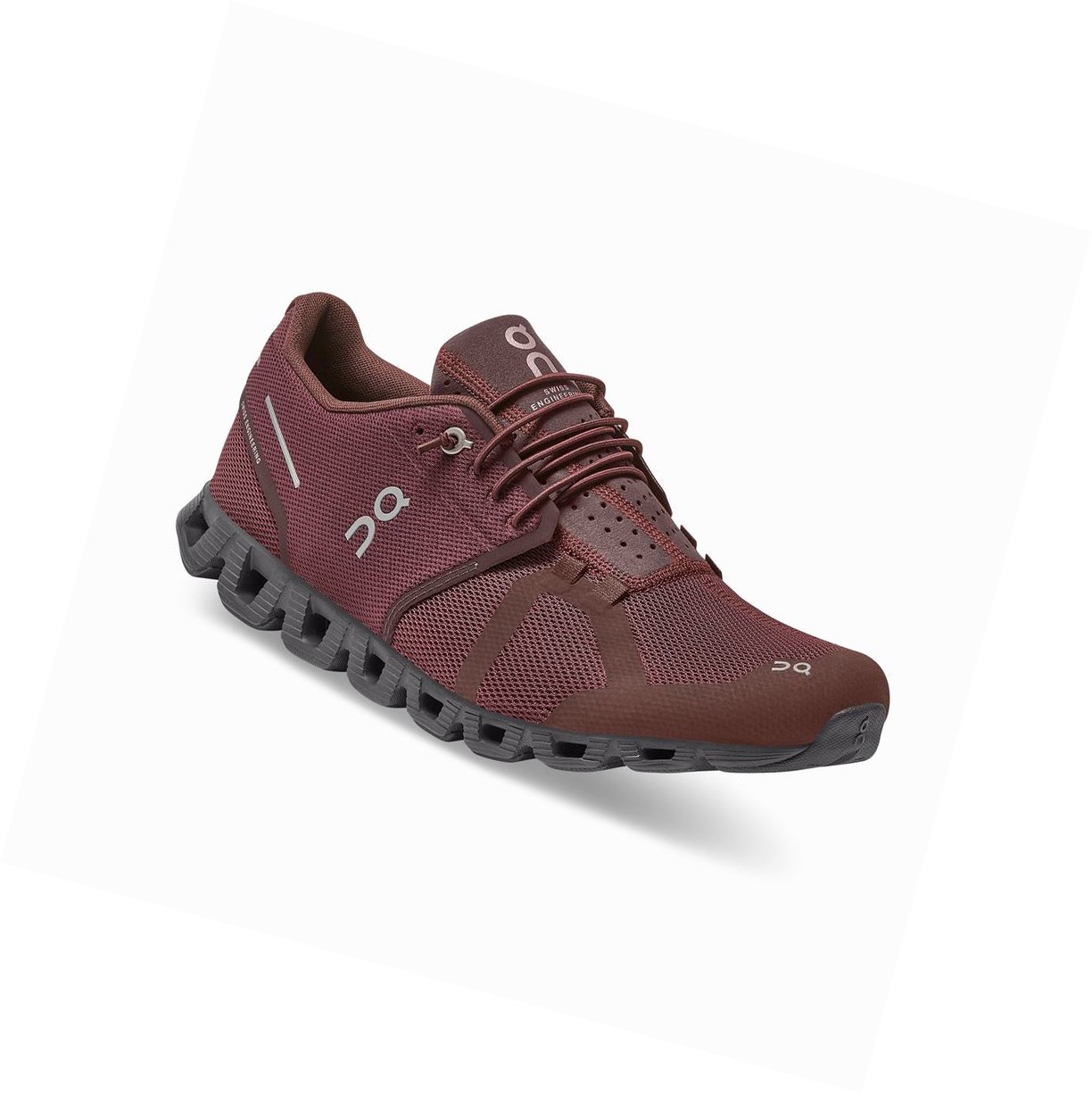 Claret On Cloud Monochrome Men's Road Running Shoes | 0486QGRUB