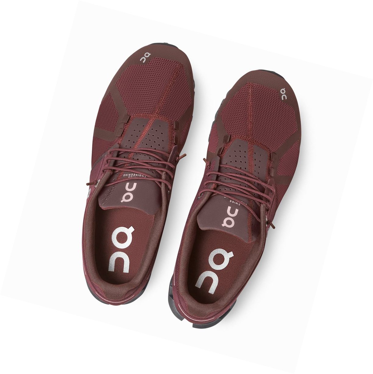 Claret On Cloud Monochrome Men's Road Running Shoes | 0486QGRUB