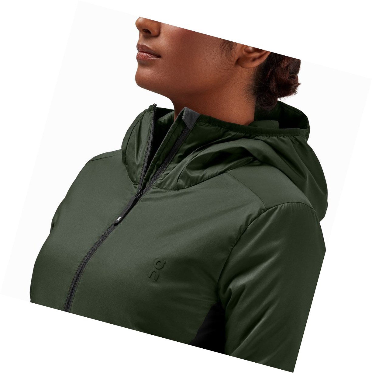 Dark Green / Black On Insulator Women's Jackets | 4326BFUHI