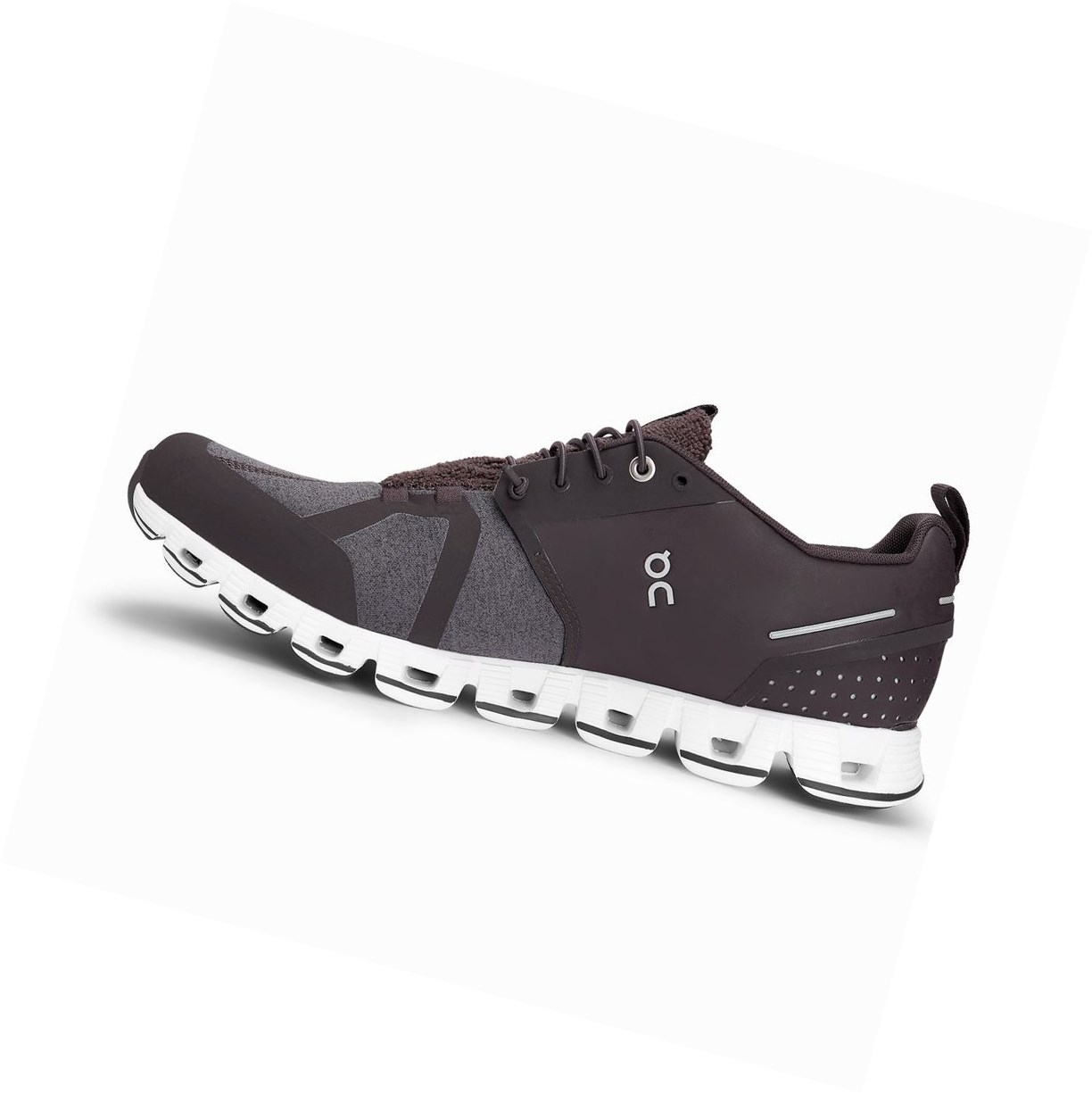 Dark Purple On Cloud Terry Men's Road Running Shoes | 9468IAGKW